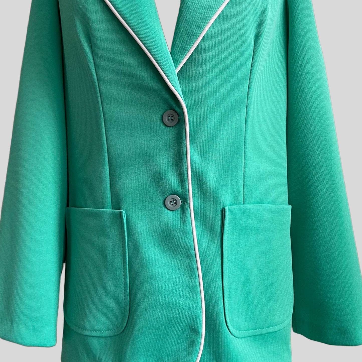 70s Electric Mint Statement Blazer