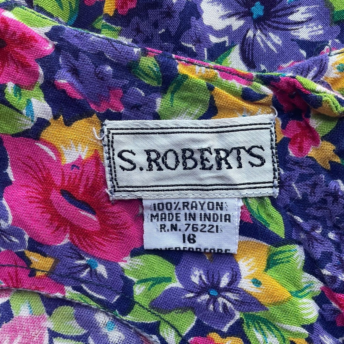 80s/90s Floral Button-Front Midi Sundress