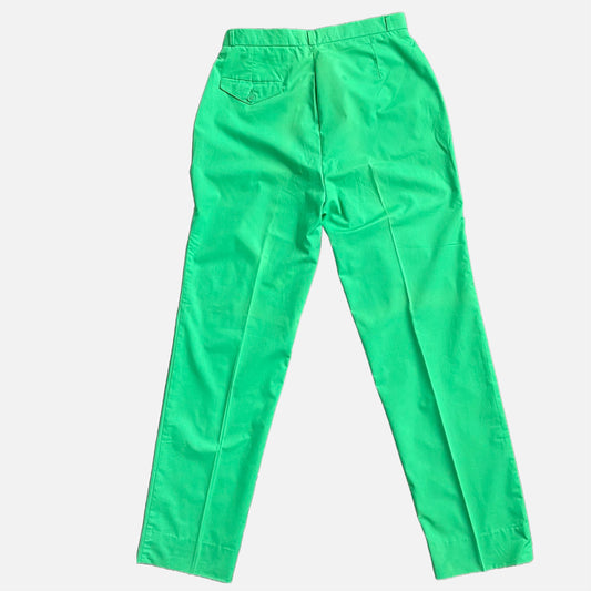 70s Drunken Dragonfly Green High Rise Pants