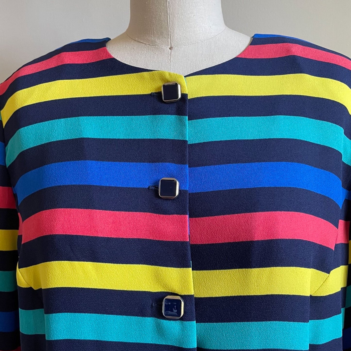80s/90s Multicolor Striped Top