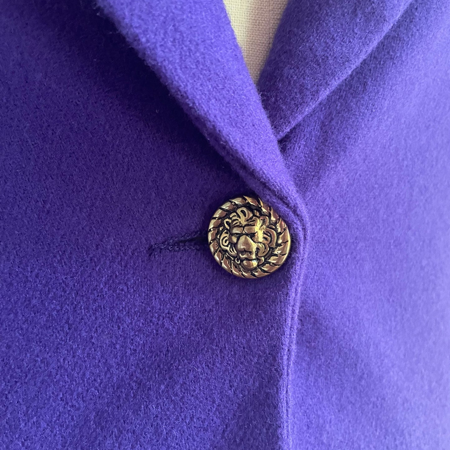 80s Royal Purple 100% Wool Blazer