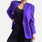 80s Royal Purple 100% Wool Blazer