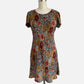 90s Multi Print Pull Over Shift Dress