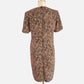 90s Zebra Print Sheath Dress