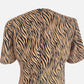 90s Zebra Print Sheath Dress