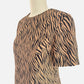 90s Zebra Print Sheath Dress