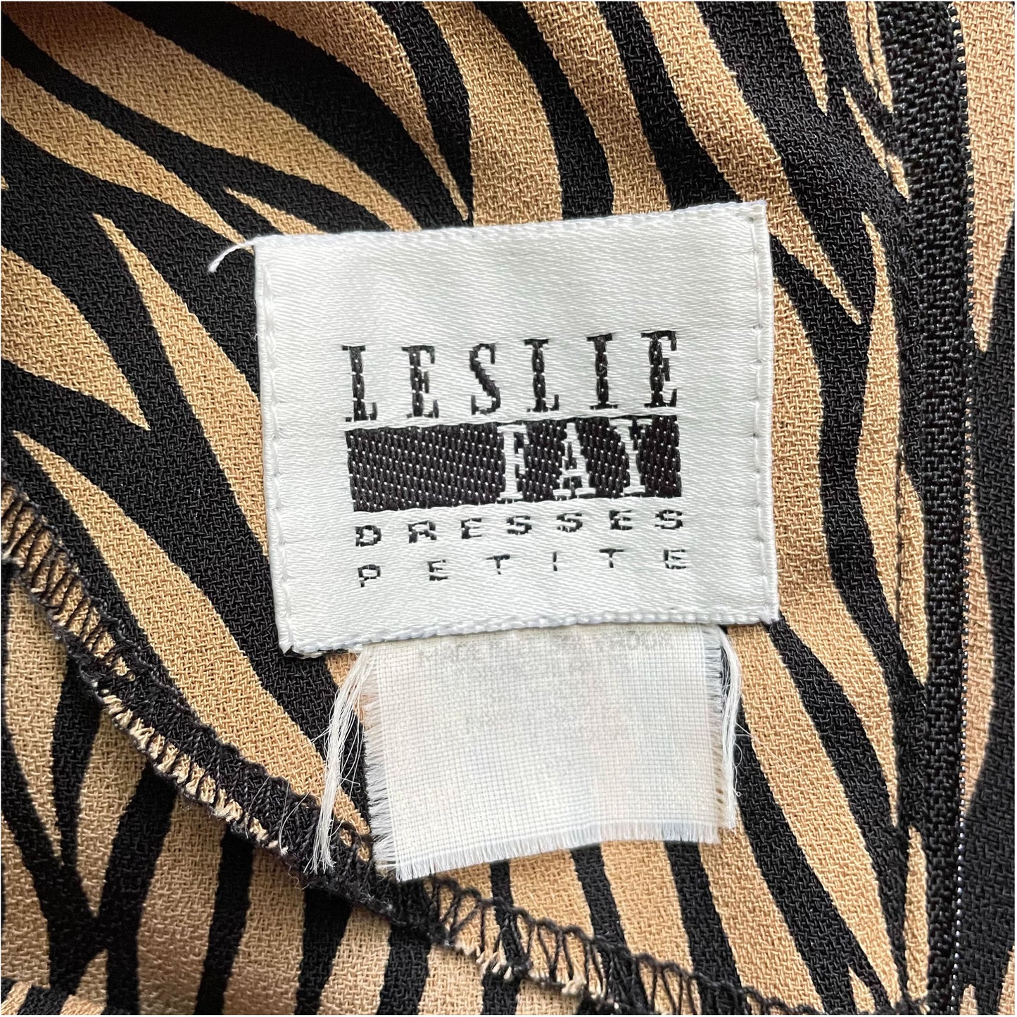 90s Zebra Print Sheath Dress
