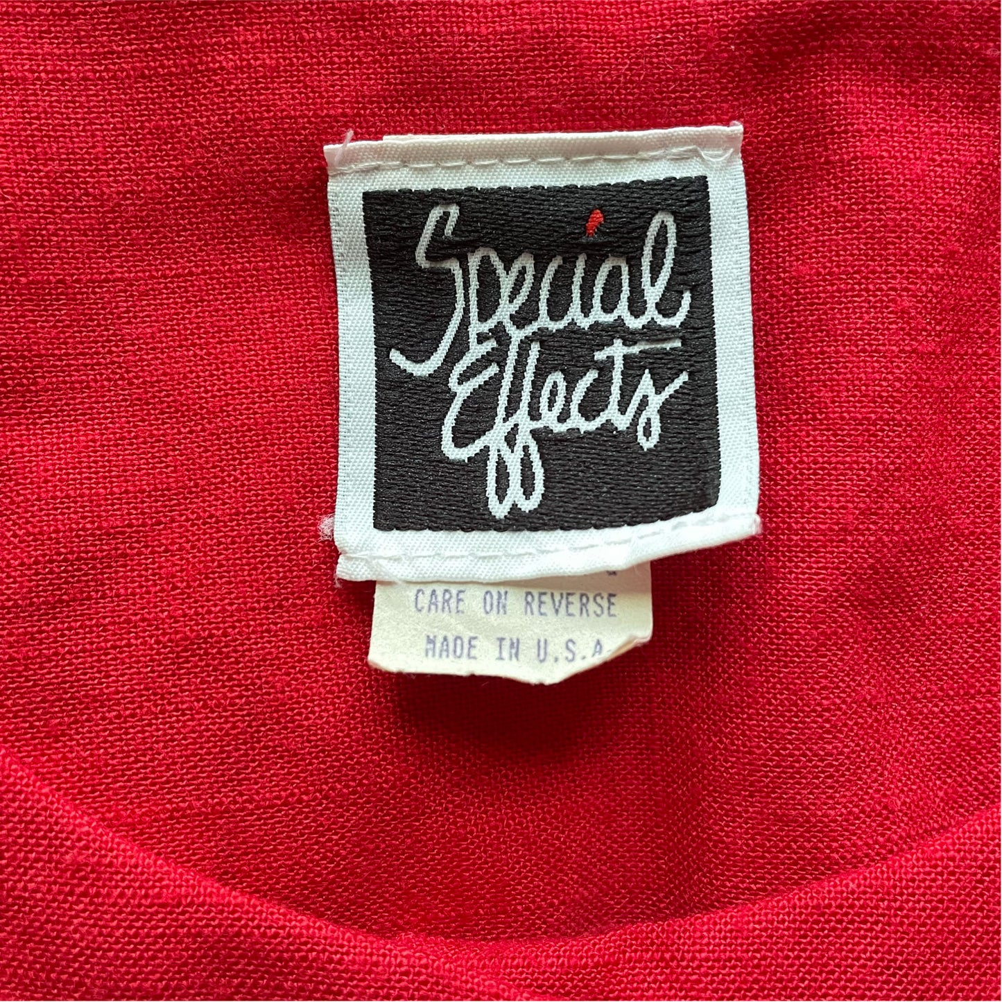 80s Burning Red Shirtwaist Dress