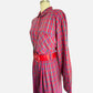 90s Multi Color Plaid 100% Cotton Shirtdress