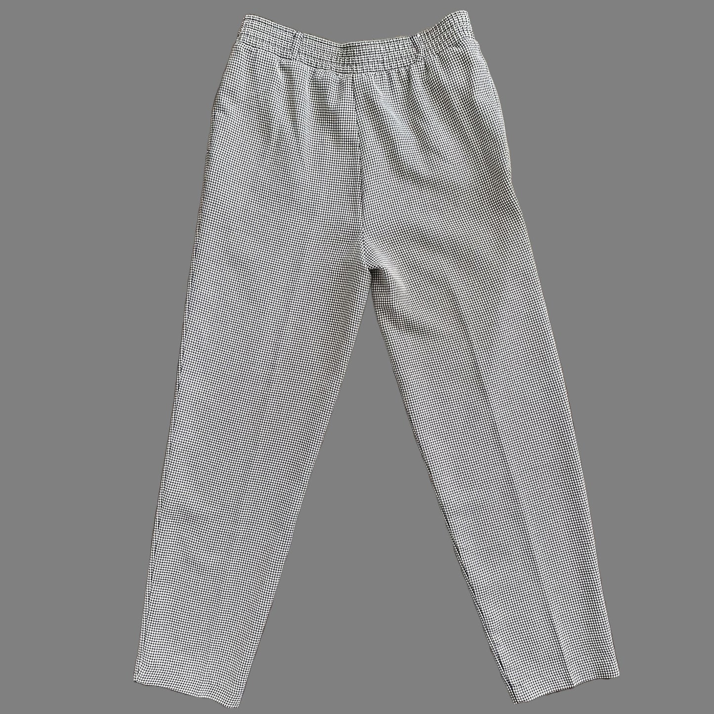 80s/90s Houndstooth High-Waisted Trousers