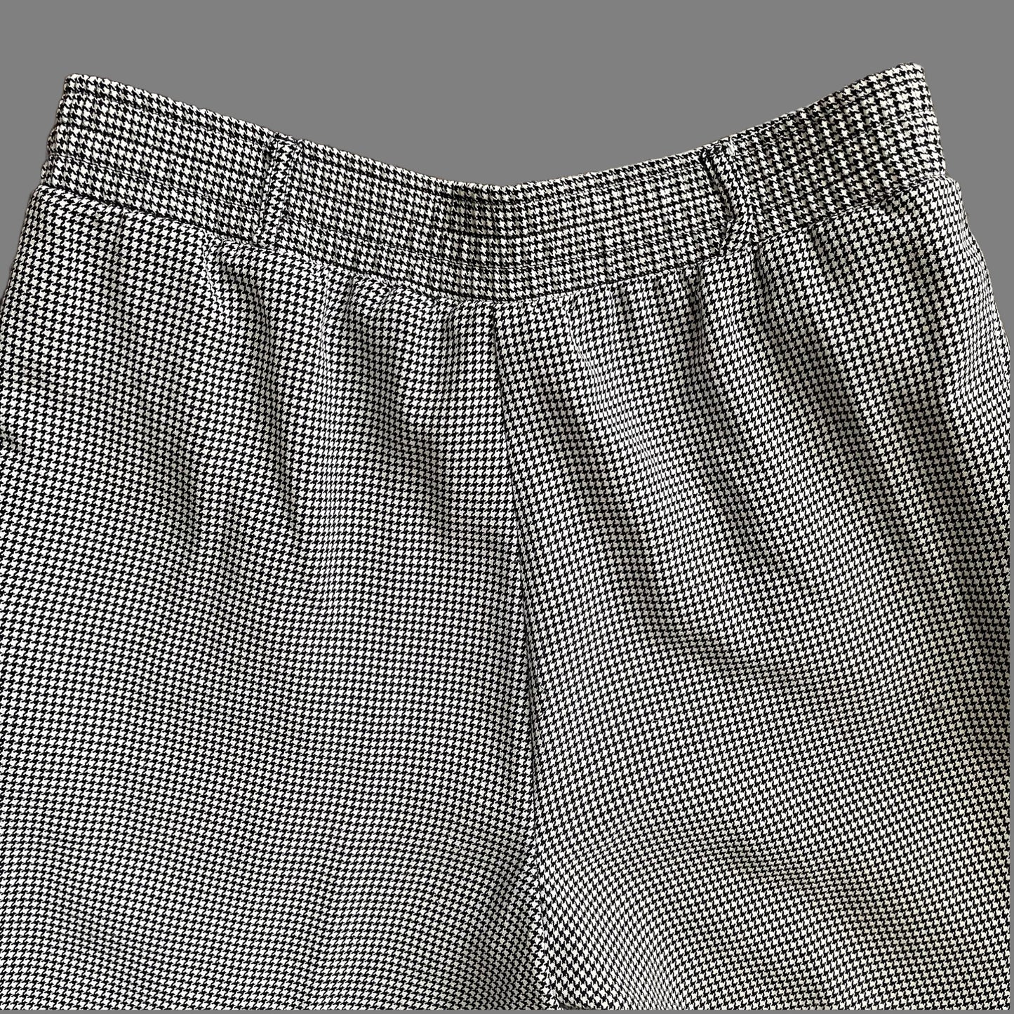 80s/90s Houndstooth High-Waisted Trousers