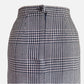 90s Navy and Pastel Pink Pink Houndstooth Plaid Skirt