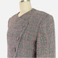 90s Houndstooth Asymmetrical Skirt Suit