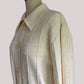 60s/70s Beige Collared Knit Cardigan