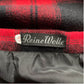 70s Red and Black Plaid Pencil Skirt