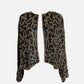 80s Black and Gold Beaded Cardigan
