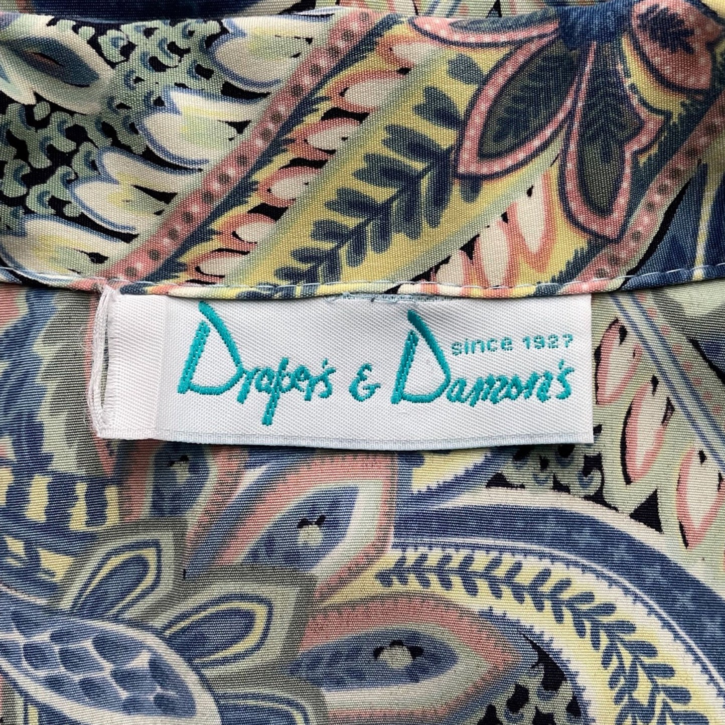 80s/90s Paisley Multi Print Lightweight Boyfriend Blazer