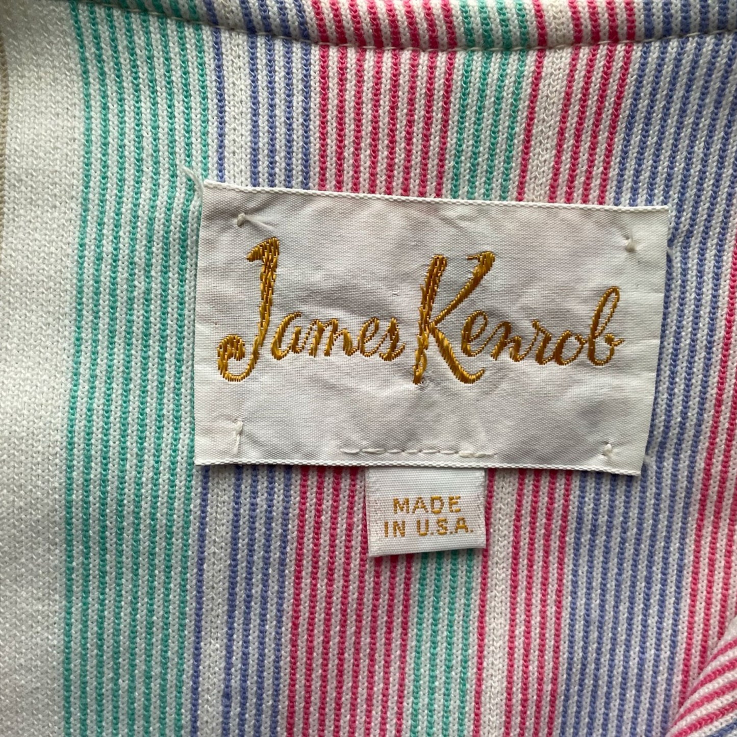 70s Striped Boyfriend Blazer