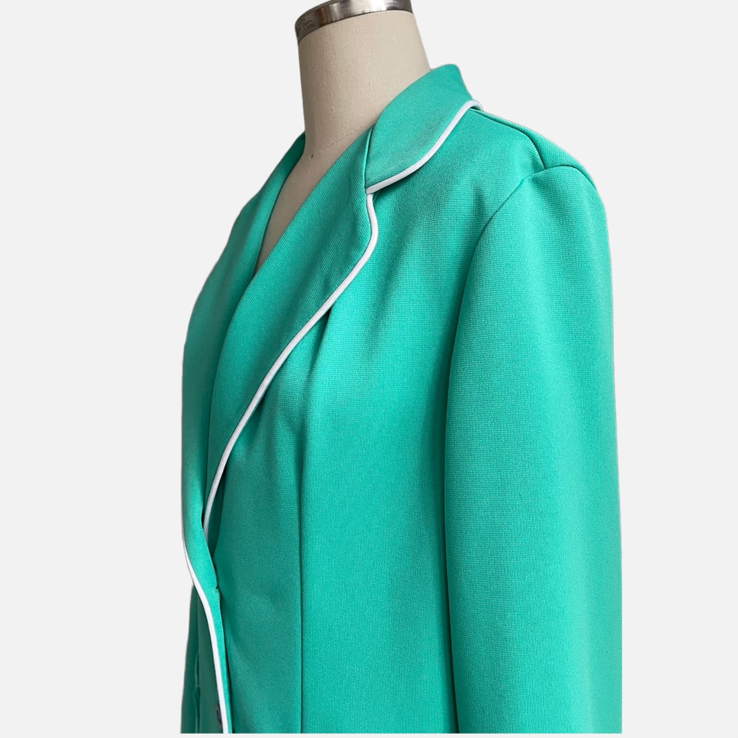 70s Electric Mint Statement Blazer