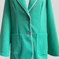 70s Electric Mint Statement Blazer
