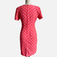 80s/90s Coral and White Polka Dot Mini Dress