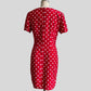 80s/90s Red and White Polka Dot Mini Dress