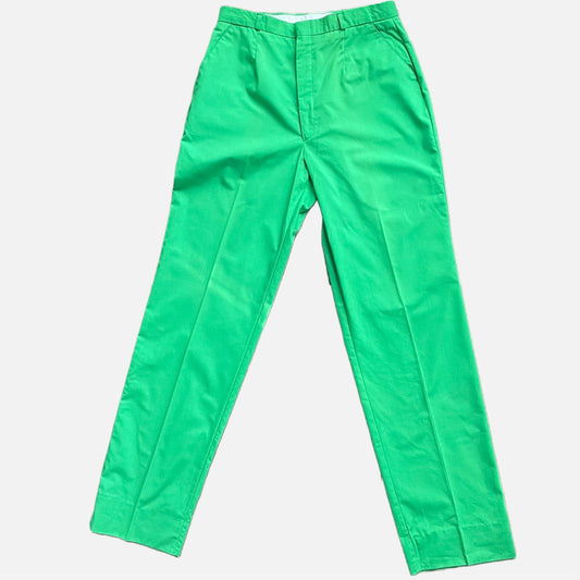 70s Drunken Dragonfly Green High Rise Pants