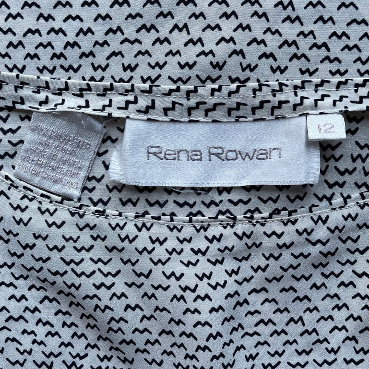 90s White and Black Short Sleeve Top